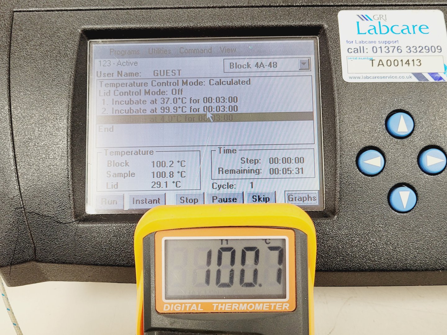 Image of MJ Research DNA Engine Tetrad 2 PTC Peltier Thermal Cycler Lab