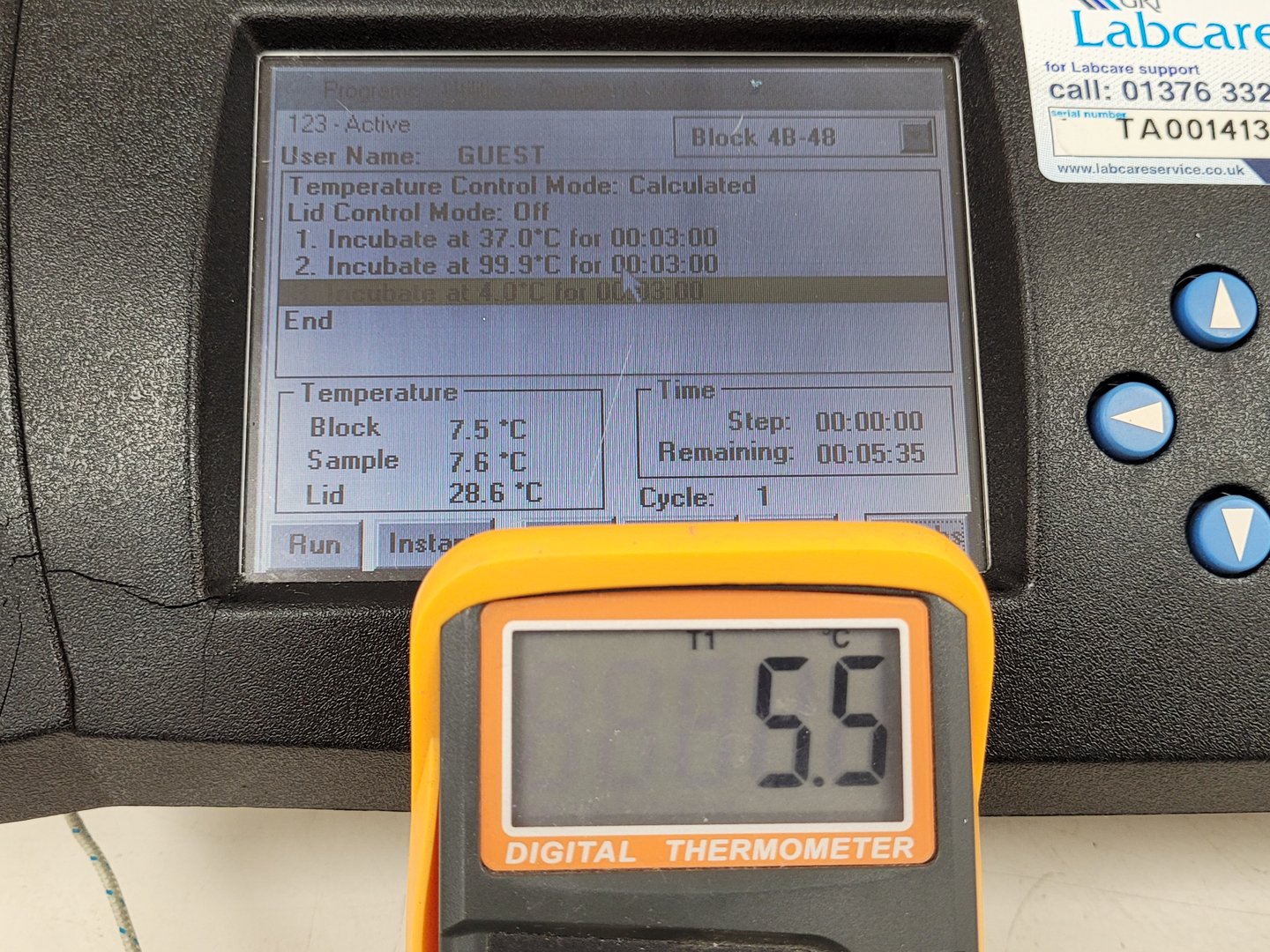 Image of MJ Research DNA Engine Tetrad 2 PTC Peltier Thermal Cycler Lab