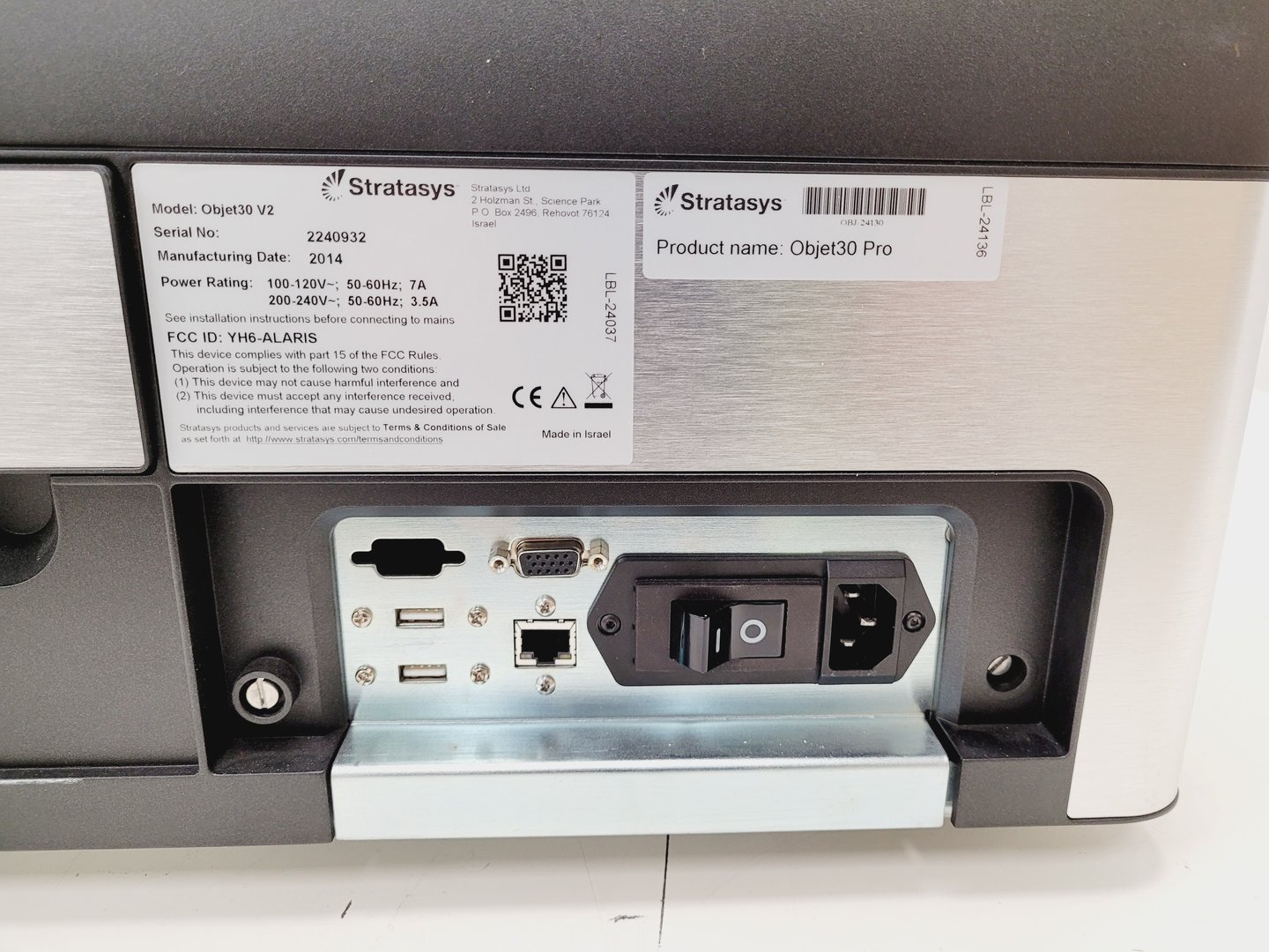 Image of Stratasys Objet30 V2 Pro Full Colour 3D Printer Spares/Repairs