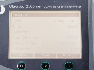 Thumbnail image of Ultrospec 2100 Pro UV/Visible Spectrophotometer Lab