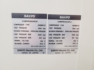 Thumbnail image of Sanyo MDF-U73V VIP Series Ultra Low Temperature Freezer Lab