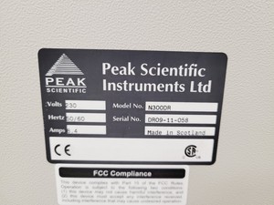 Thumbnail image of Peak Scientific  Nitrogen Gas Generator N300DR Lab Spares/Repairs