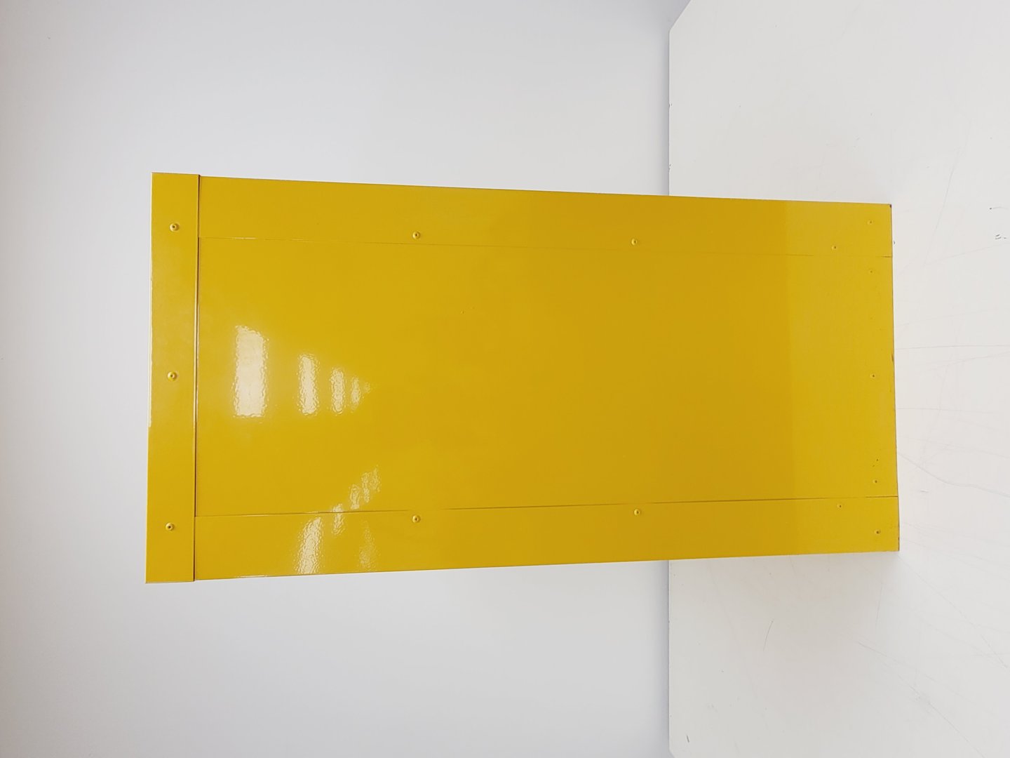 Image of Benchtop Hazardous Yellow Flammable Chemical Cabinet Lab Storage COSHH