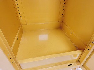 Thumbnail image of Benchtop Hazardous Yellow Flammable Chemical Cabinet Lab Storage COSHH