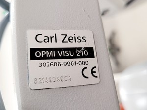 Thumbnail image of Carl Zeiss OPMI VISU 210 S8 Surgical Microscope Lab