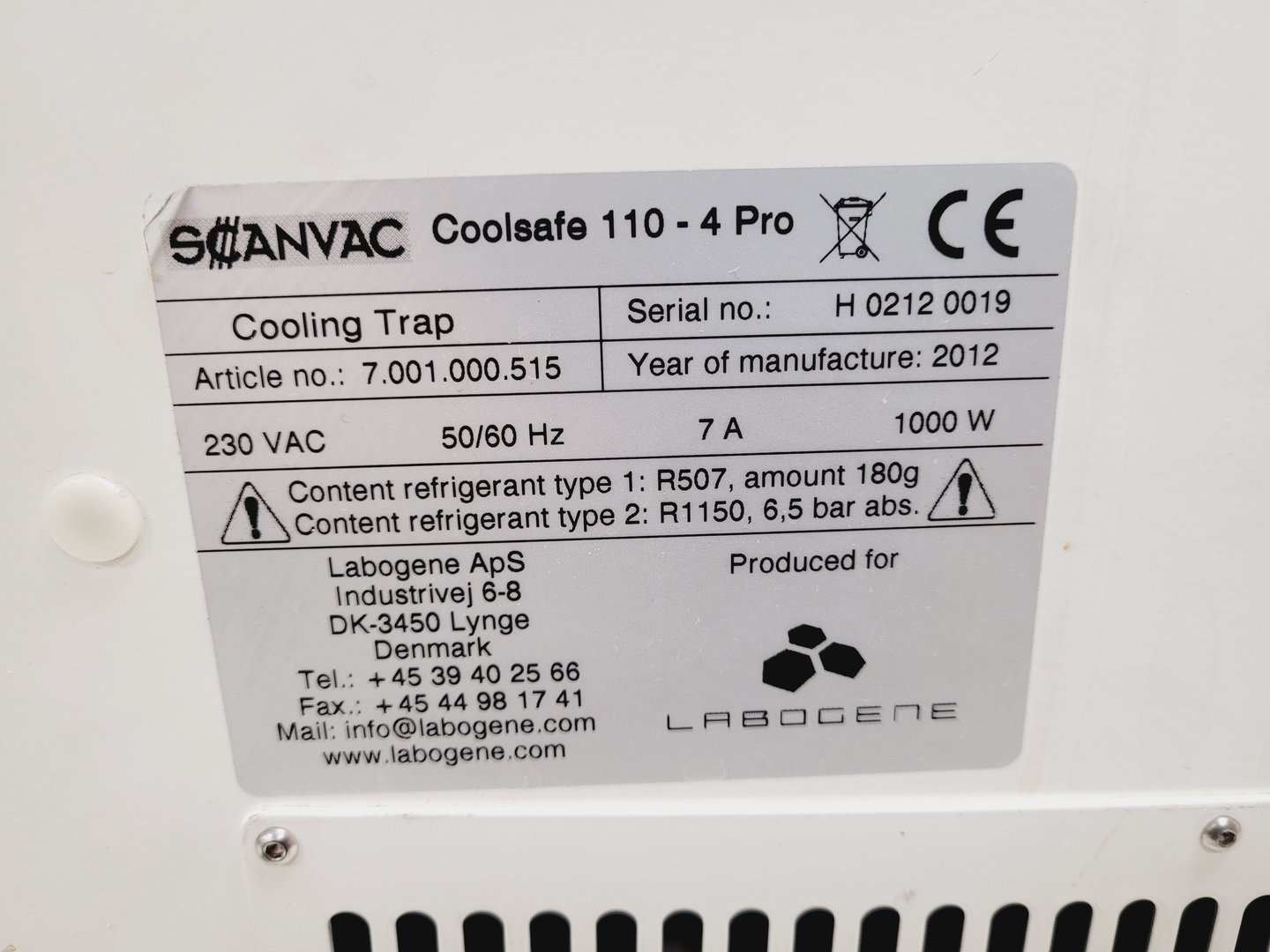 Image of Scanvac CoolSafe 110 - 4 Pro Cooling Trap Laboratory Freeze Drier Lab