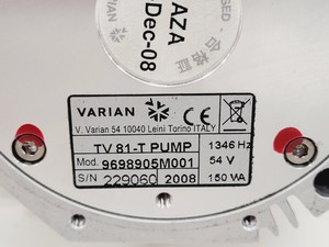 Thumbnail image of Varian TV 81-T Turbo Turbomolecular Pump Model 9698905M001 Lab