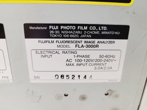 Thumbnail image of Fujifilm FLA-3000R Fluorescent Image Analyzer Spares/Repairs