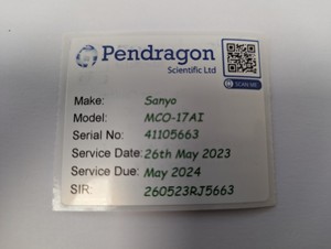 Thumbnail image of Sanyo MCO-17AI CO2 Laboratory Incubator Lab