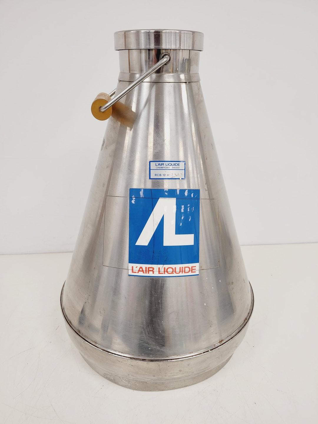 Image of L'aire Liquide RCB 12 Liquid Nitrogen Dewar Lab