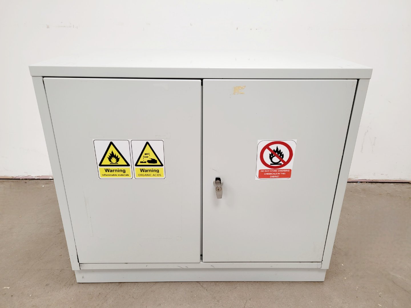 Image of Grey Hazardous Chemical Storage Cabinet COSHH