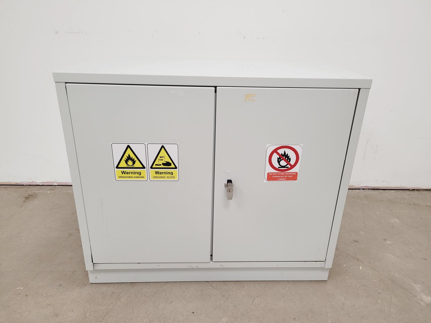 Image of Grey Hazardous Chemical Storage Cabinet COSHH