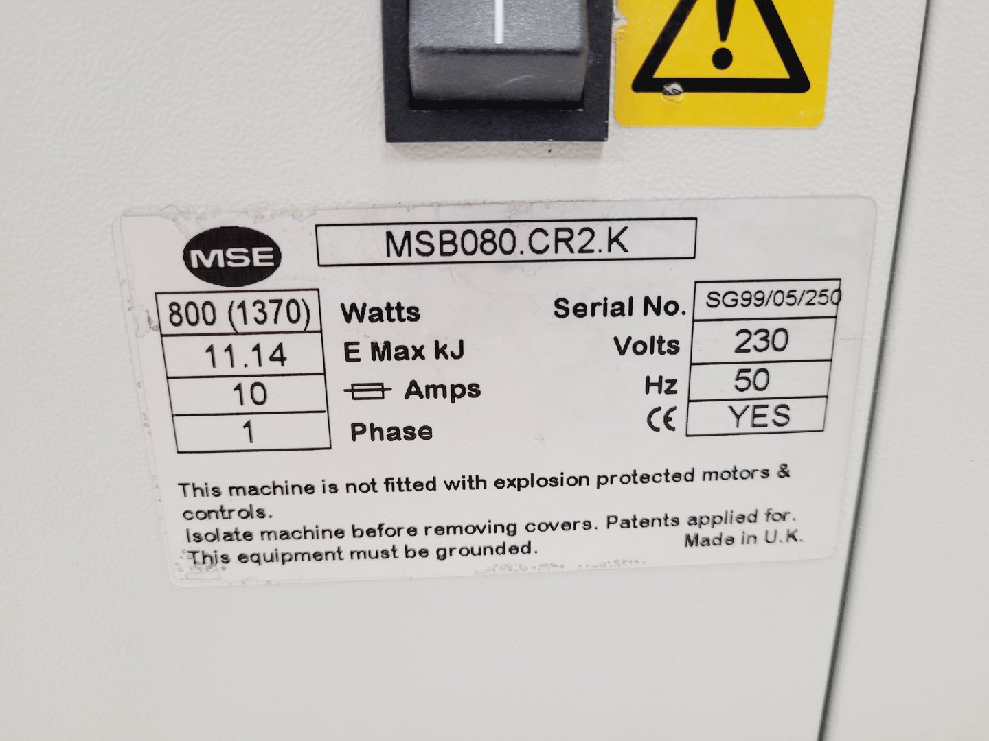 Image of Sanyo MSE Harrier 18/80 Refrigerated Centrifuge with 6500rpm Rotor Lab