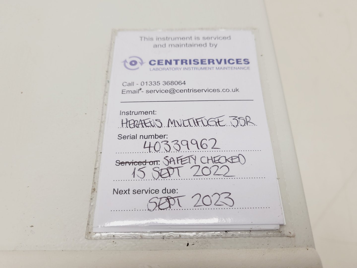 Image of Kendro Heraeus Multifuge 3S-R Refrigerated Benchtop Laboratory Centrifuge Lab