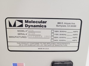 Thumbnail image of Molecular Dynamics 410A Image Eraser Light Box Lab