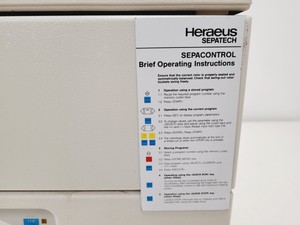 Thumbnail image of Heraeus Sepatech Omnifuge 2.0RS Laboratory Centrifuge Lab