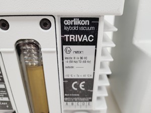 Thumbnail image of Oerlikon Trivac D8B Leybold AR 4-8 Vacuum Pump Lab