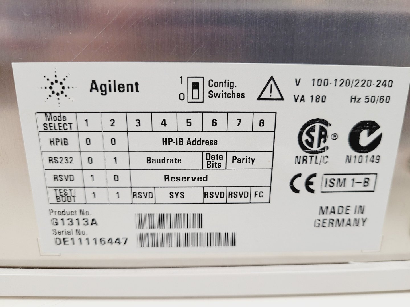 Image of Agilent 1100 Series HPLC System - G1316A, G1313A, G1315A, G1322A, G1322A, G1310A