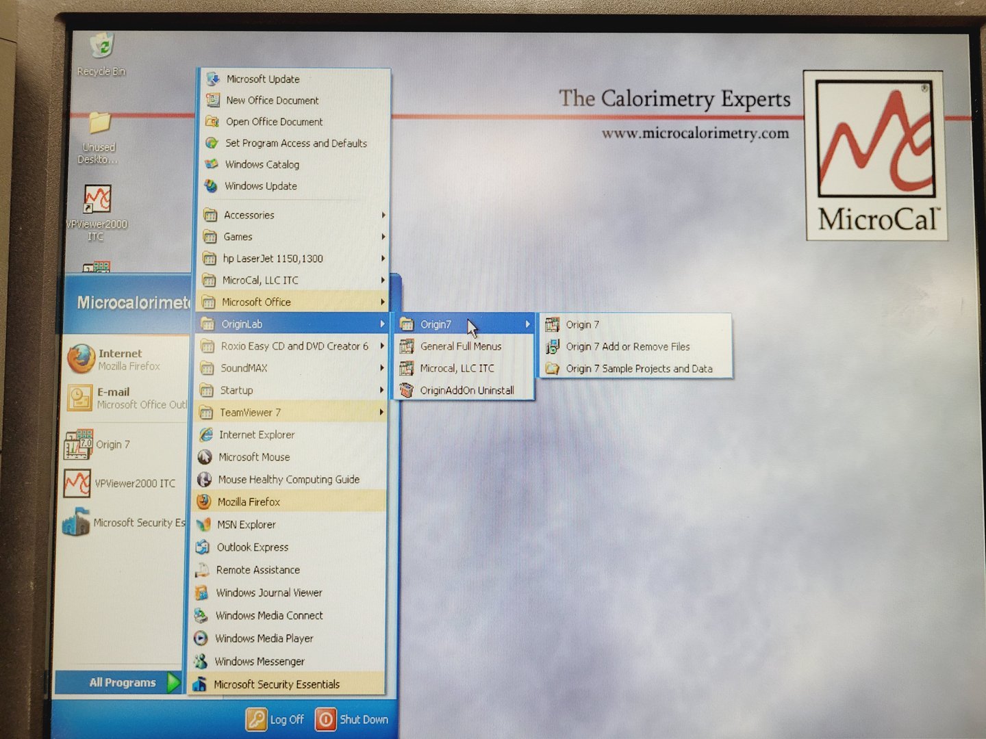 Image of MicroCal VP-ITC MicroCalorimeter System with PC & Software Lab