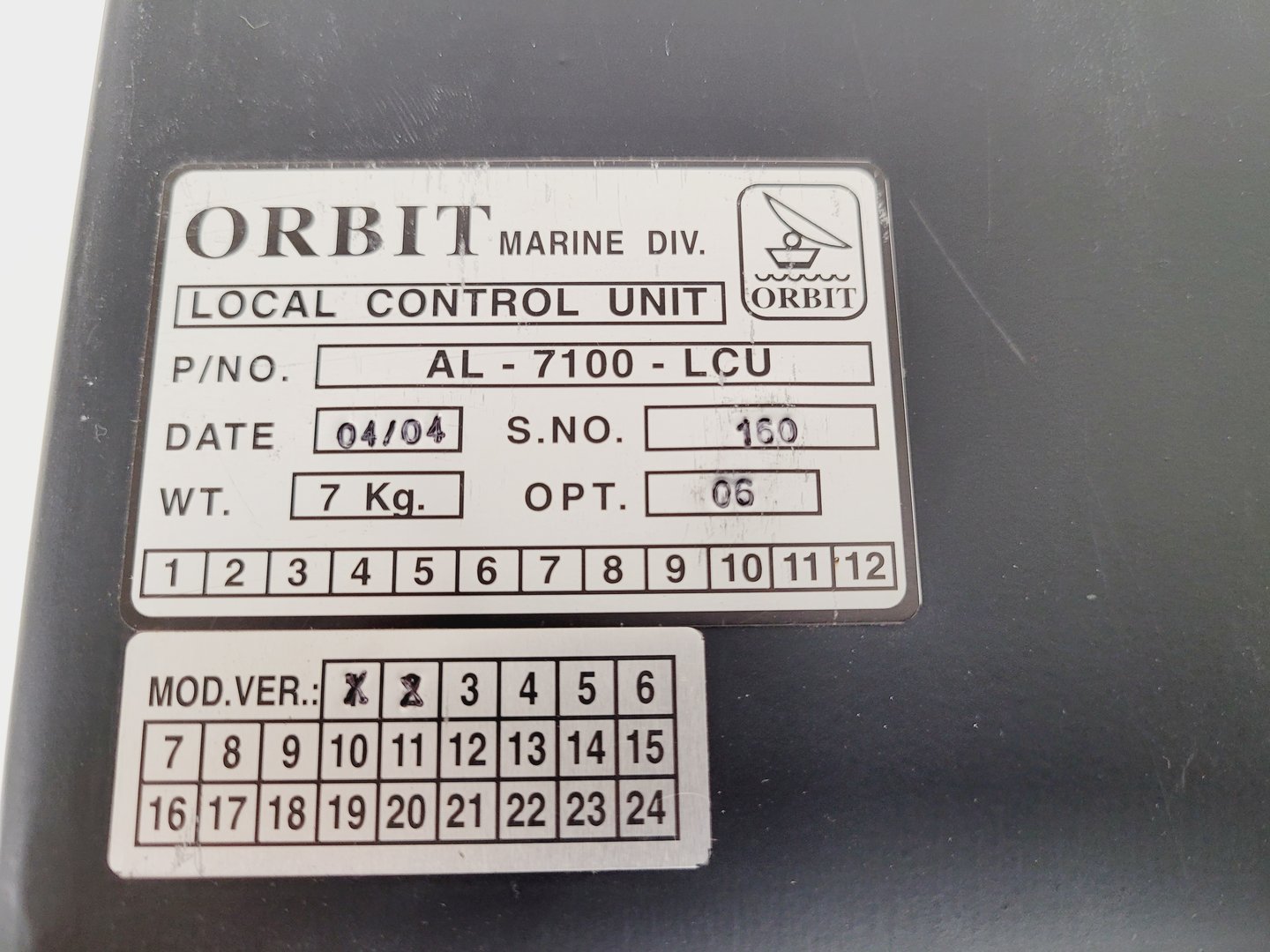 Image of Orbit Marine AL-7100-LCU Local Control Unit