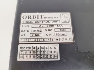 Thumbnail image of Orbit Marine AL-7100-LCU Control Unit Local Lab