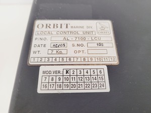 Thumbnail image of Orbit Marine Division AL-7100-LCU Local Control Unit Lab