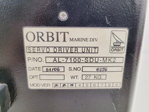 Thumbnail image of Orbit Marine AL-7100-SDU-MK2 Servo Driver Unit Lab Spares/Repairs