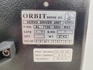 Thumbnail image of Orbit Marine Division AL-7100-SDU-MK2 Servo Driver Unit Lab