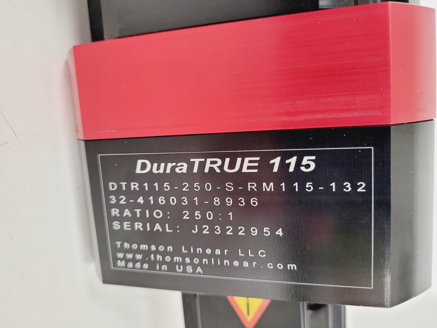 Image of Thomson DuraTRUE 115 Linear Micron  Gear Motor Ratio:250:1 Y-Axis