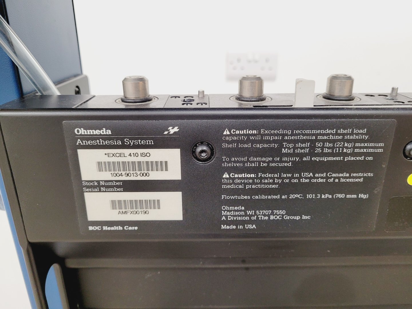 Image of Ohmeda Anaesthesia System Excel 410 Lab