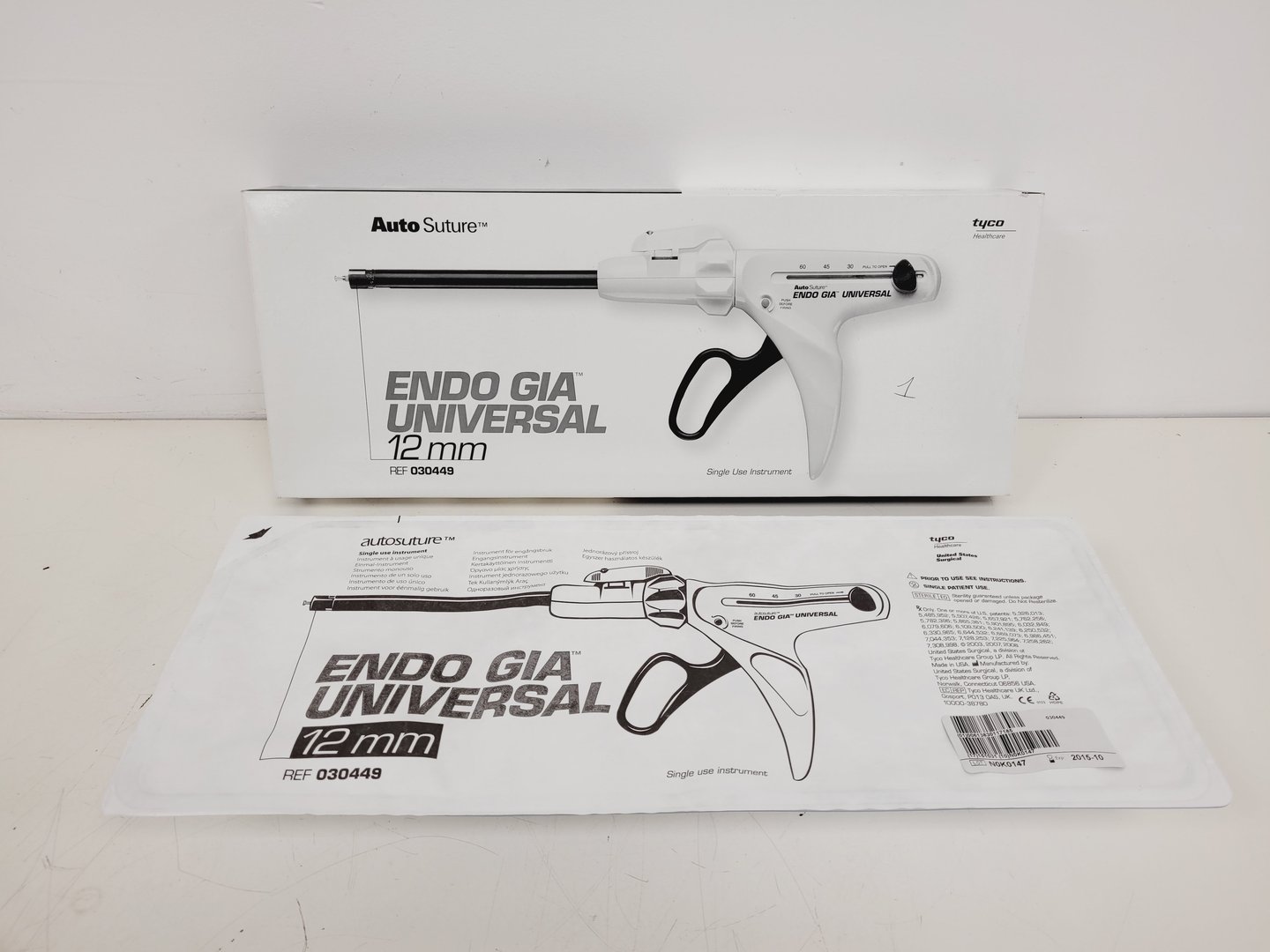 Image of 2 x Auto Suture Endo GIA Universal 12mm Medical Staplers Lab