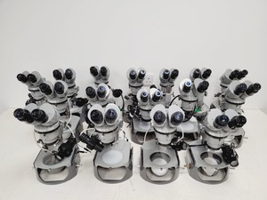 Thumbnail image of Job Lot of 16 Grey Nikon Stereo Microscopes & Transformers Lab