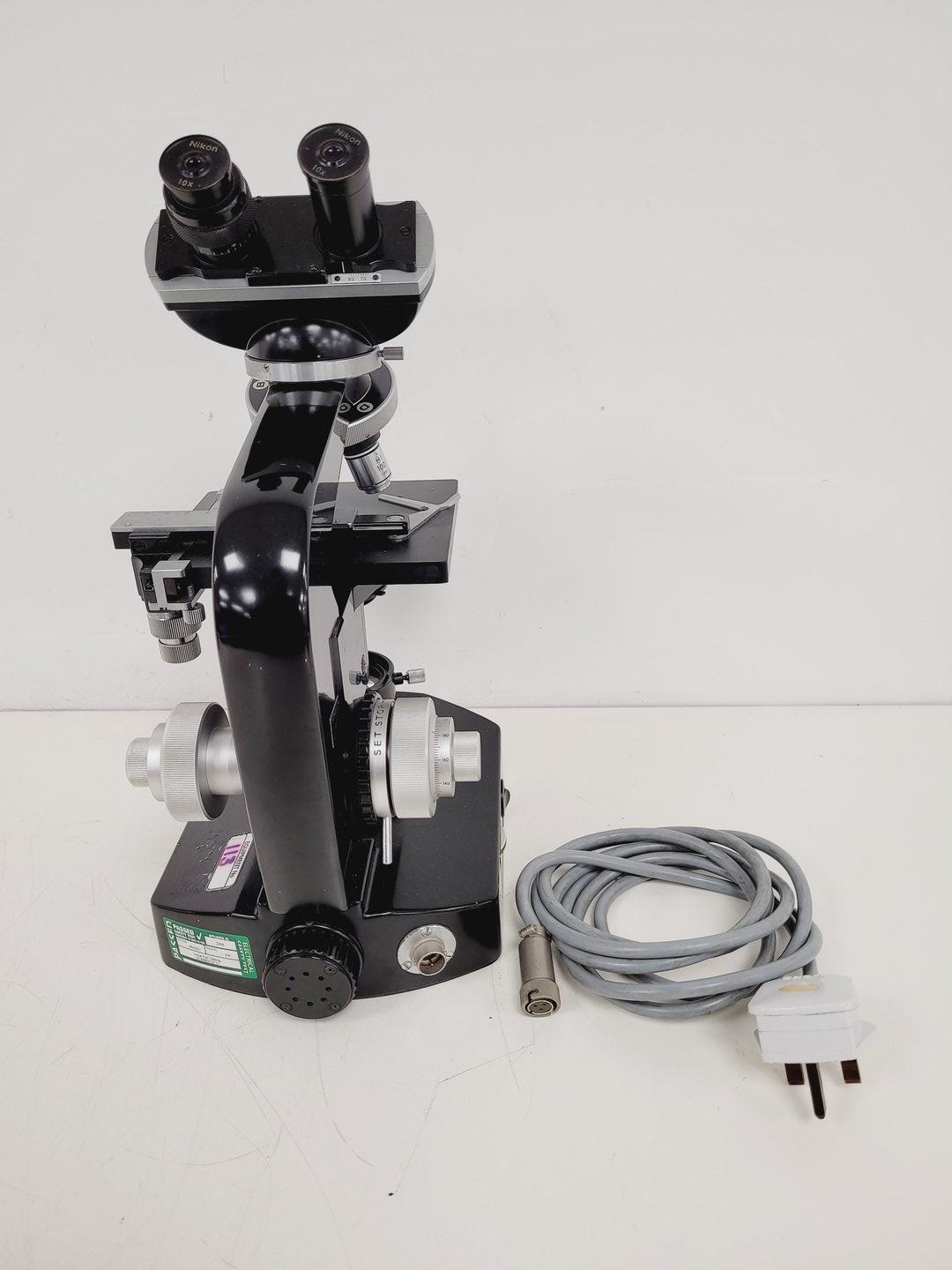 Image of Job lot of 21 x Black Nikon Compound Microscopes with Accessories Lab