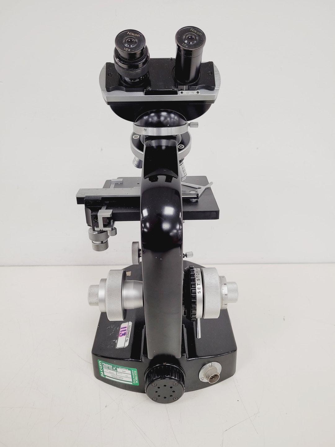 Image of Job lot of 21 x Black Nikon Compound Microscopes with Accessories Lab