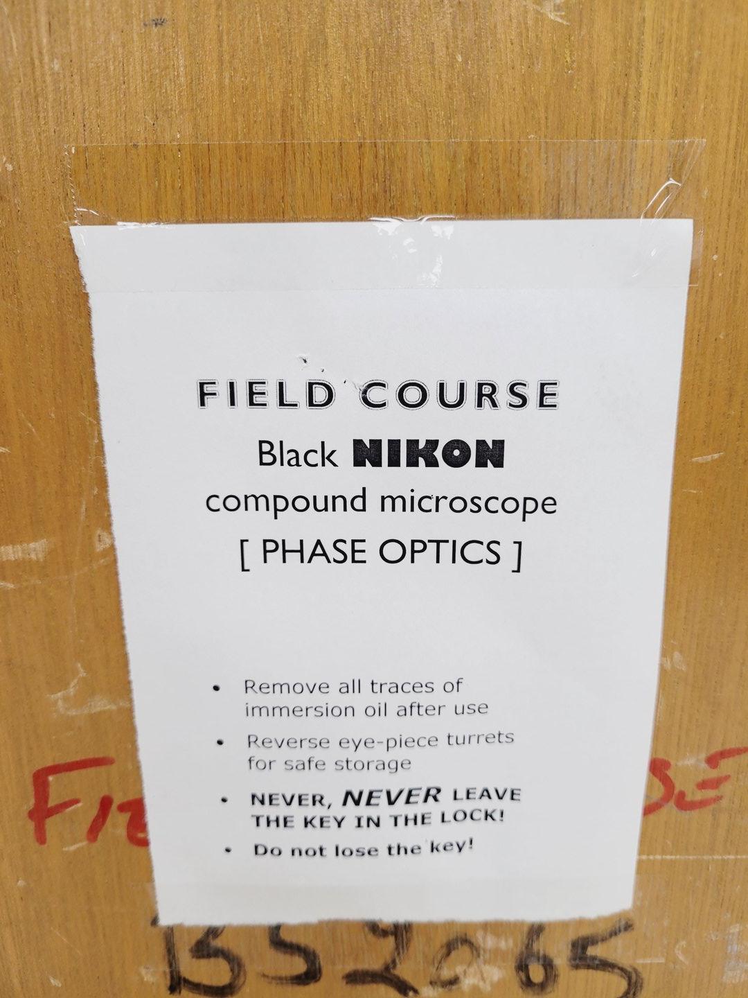 Image of Job lot of 21 x Black Nikon Compound Microscopes with Accessories Lab