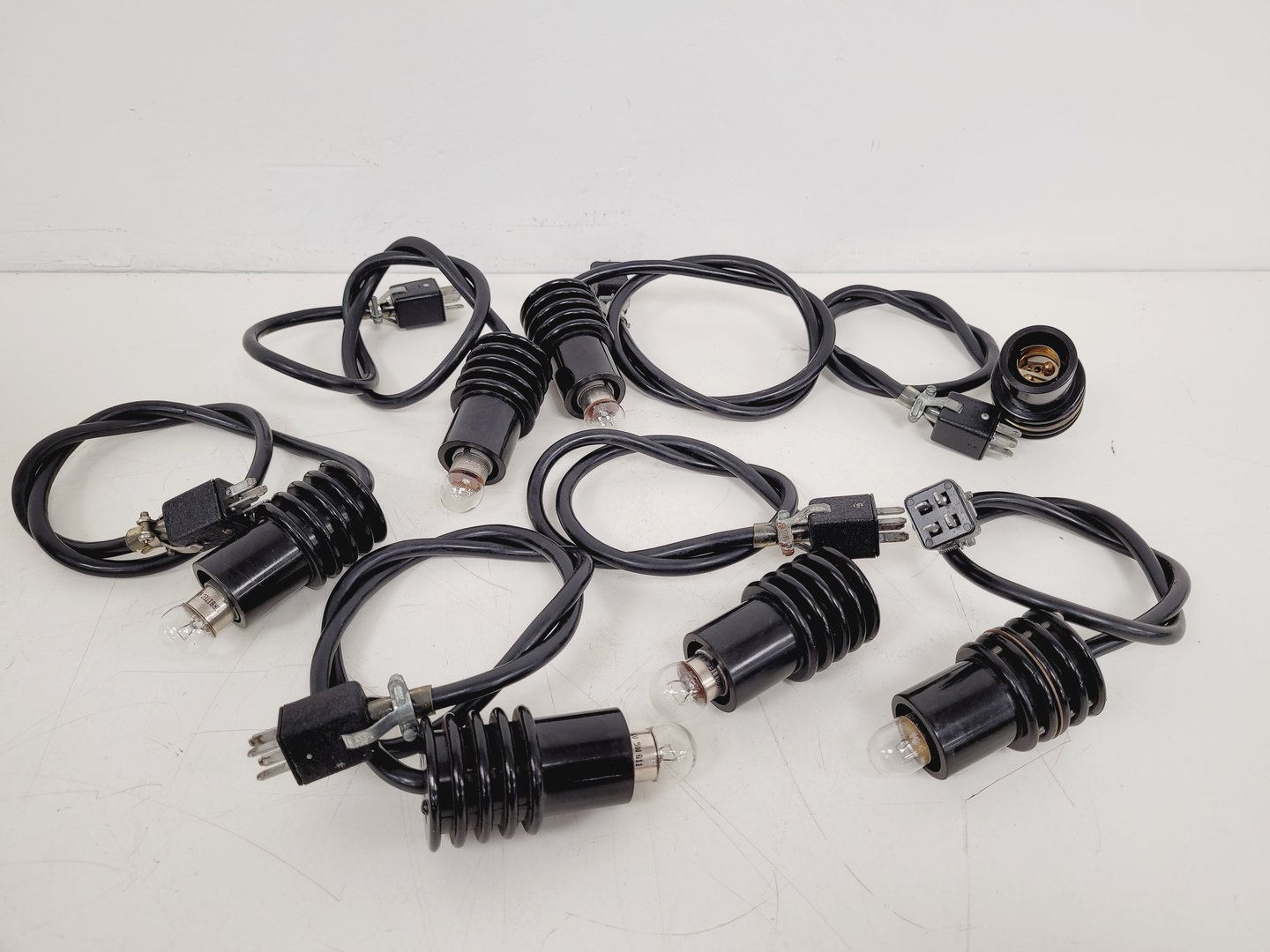 Image of Job Lot of 9 Grey Nikon Stereo Microscopes & Transformers Lab