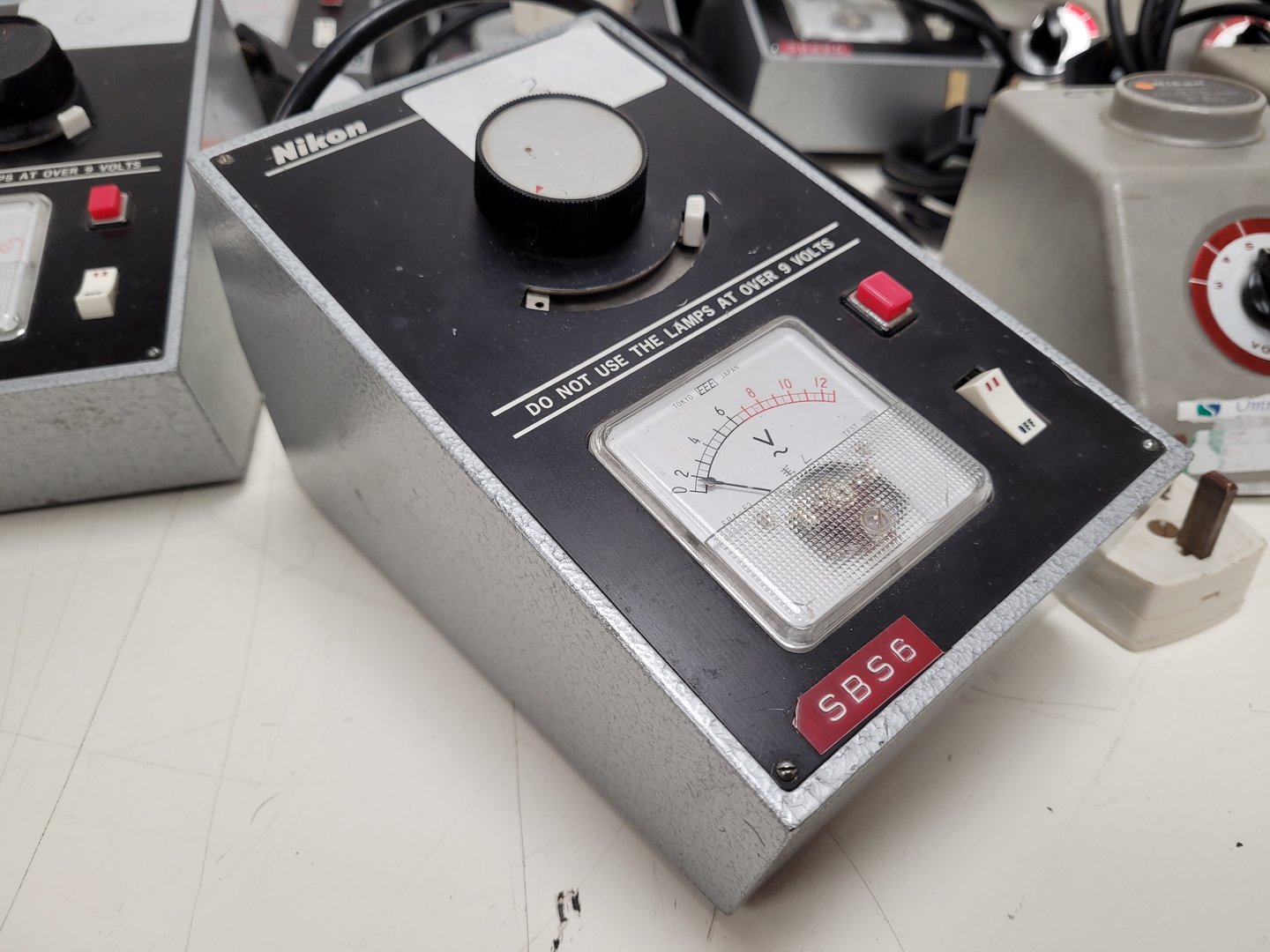 Image of Job Lot of Nikon Microscope Lamp Power Supply Transformers Lab