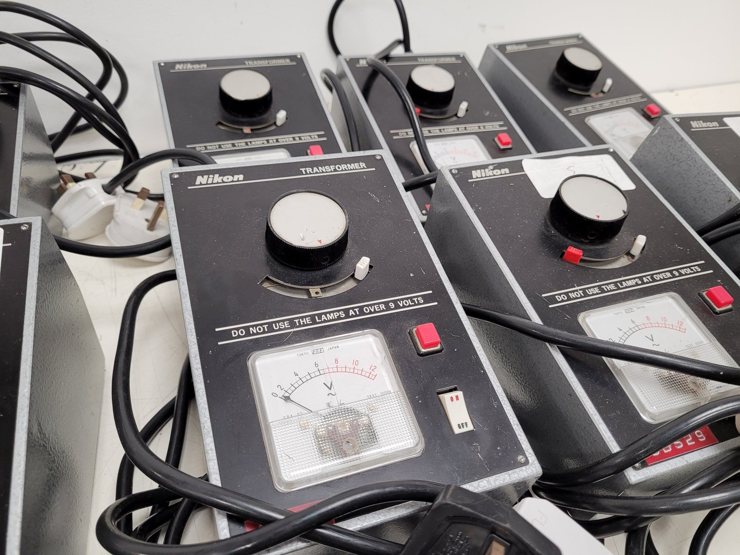 Image of Job Lot of Nikon Microscope Lamp Power Supply Transformers Lab