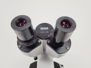 Thumbnail image of Carl Zeiss Binocular Microscope w/ 4 Objectives 100/1.25 Oel 160/- Lab