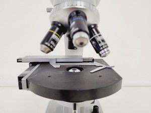 Thumbnail image of Carl Zeiss Binocular Microscope w/ 4 Objectives 100/1.25 Oel 160/- Lab