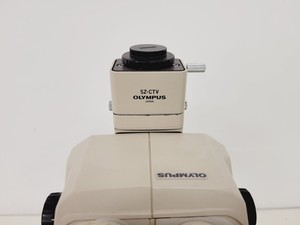 Thumbnail image of Olympus SZ40 Stereo Zoom Microscope SZ-ST with SZ-CTV C-Mount Camera Adapter Lab