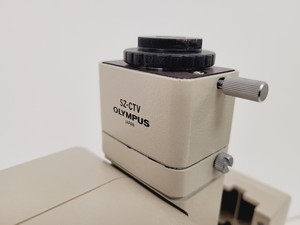 Thumbnail image of Olympus SZ40 Stereo Zoom Microscope SZ-ST with SZ-CTV C-Mount Camera Adapter Lab