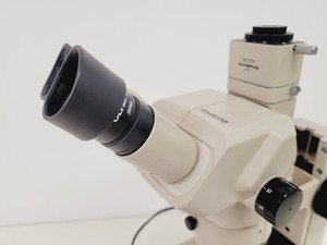Thumbnail image of Olympus SZ40 Stereo Zoom Microscope SZ-ST with SZ-CTV C-Mount Camera Adapter Lab