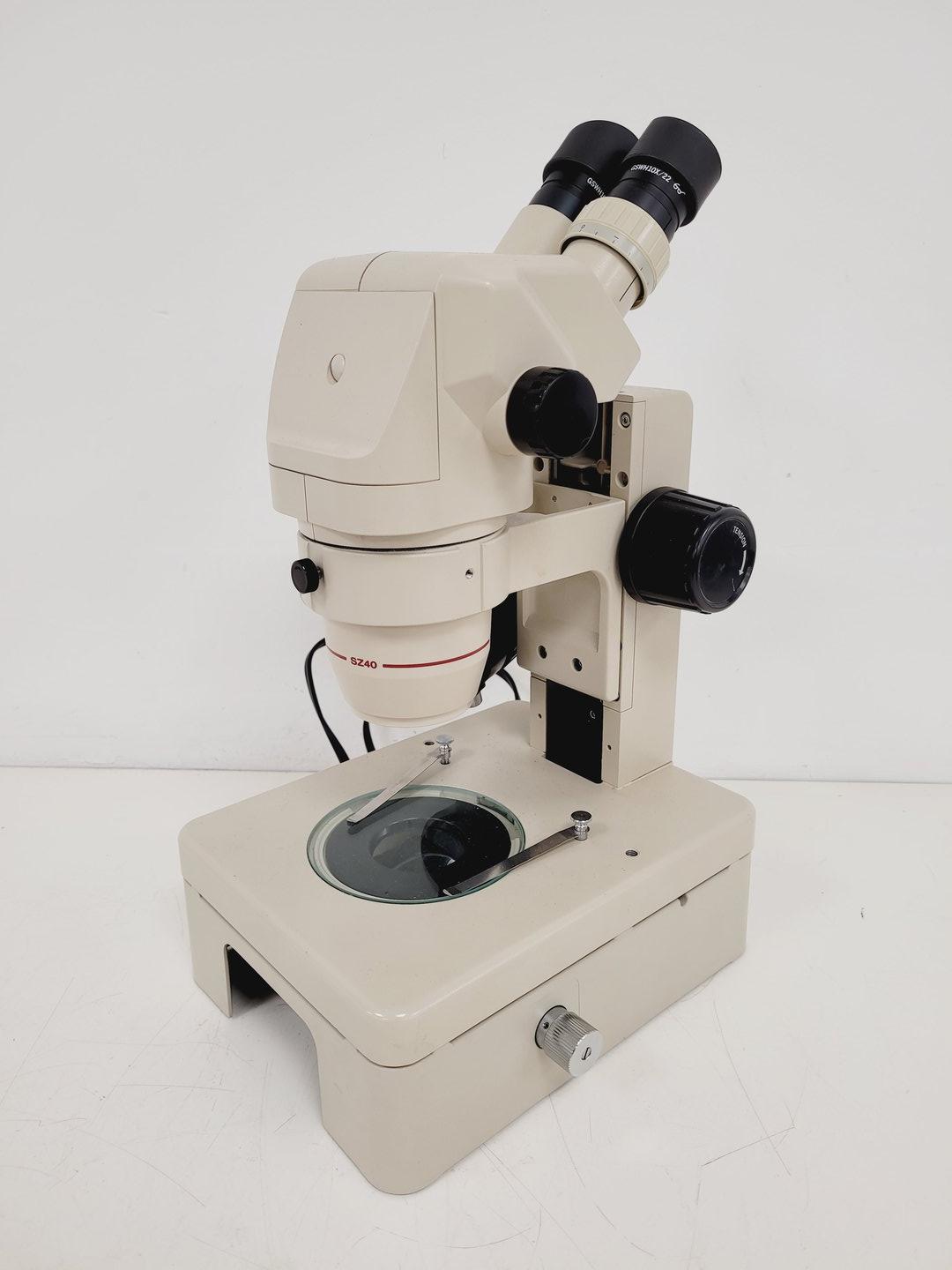 Image of Olympus SZ40 Stereo Zoom Microscope SZ-ST GSWH10X/22 Lab