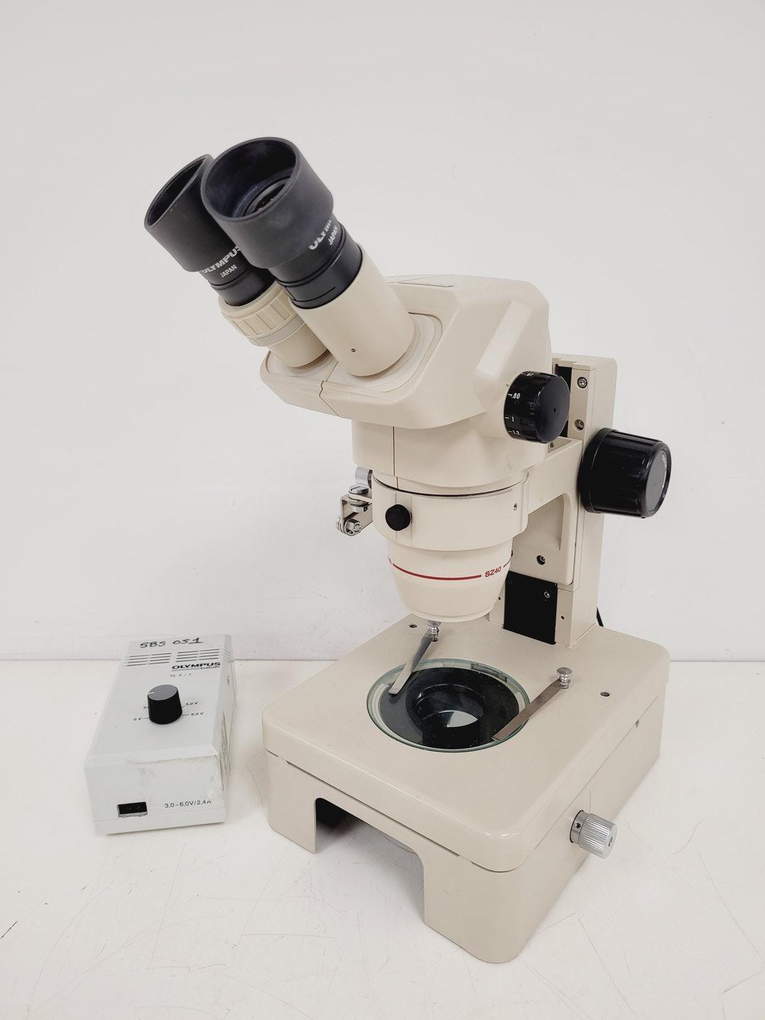 Image of Olympus SZ40 Stereo Zoom Microscope SZ-ST GSWH10X/22 Lab
