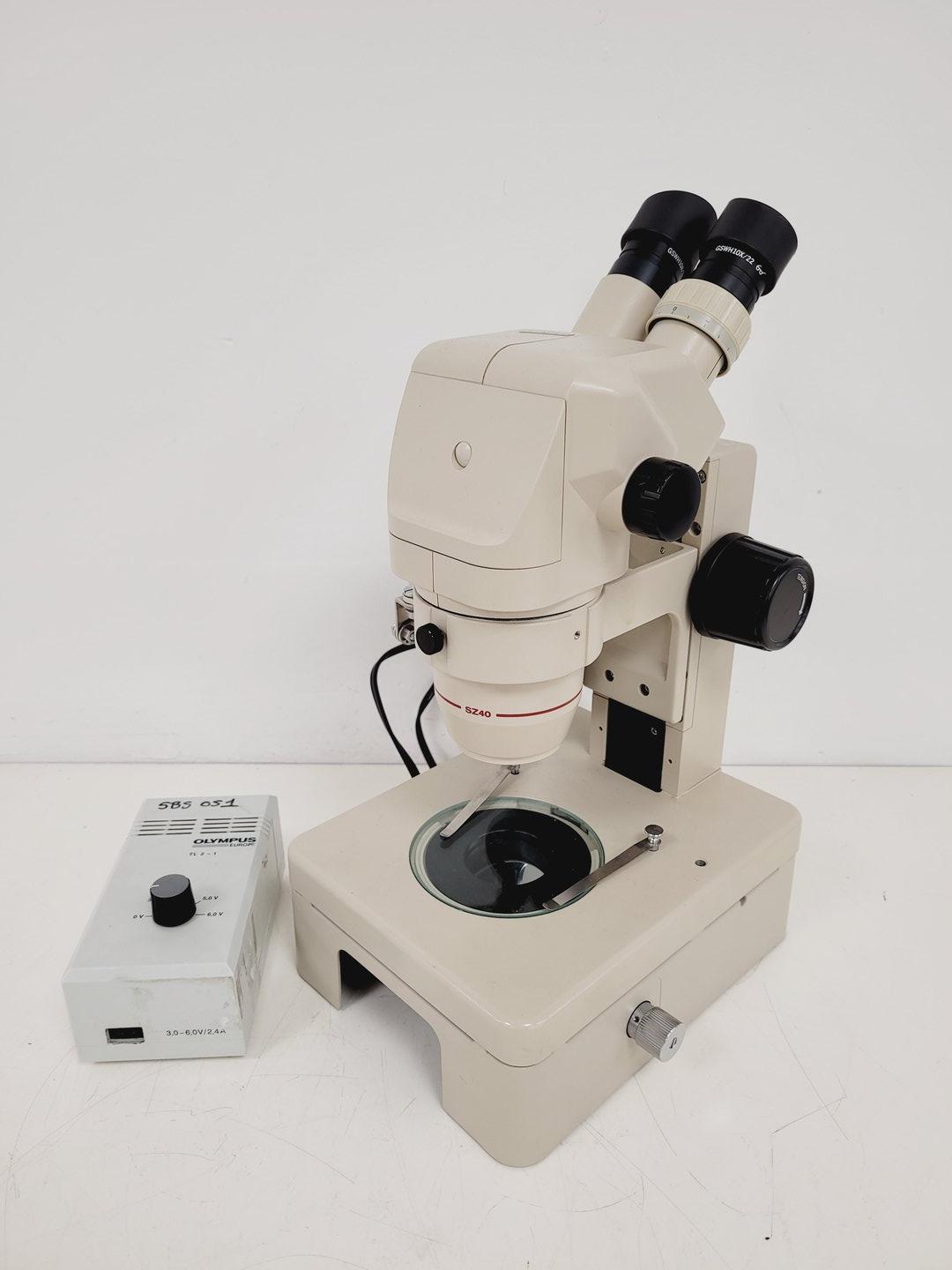 Image of Olympus SZ40 Stereo Zoom Microscope SZ-ST GSWH10X/22 Lab