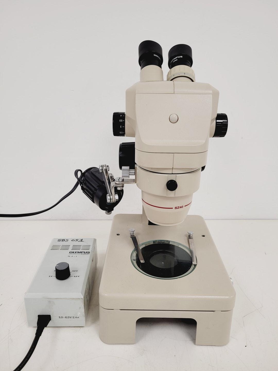 Image of Olympus SZ40 Stereo Zoom Microscope SZ-ST GSWH10X/22 Lab