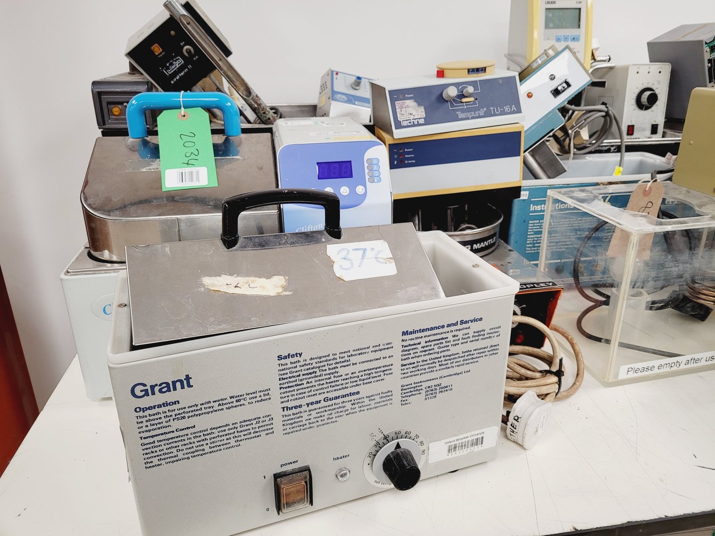 Image of Job Lot of Laboratory Water Baths - Stirred, Unstirred, Grant, Haake, Techne Lab