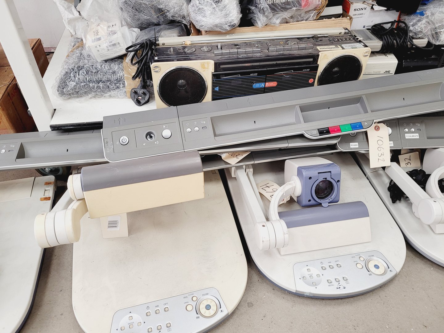 Image of Large IT & AV Equipment Job Lot - Projectors, Cameras, VHS, DVD, - Nikon, JVC,