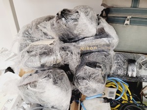 Thumbnail image of Large IT & AV Equipment Job Lot - Projectors, Cameras, VHS, DVD, - Nikon, JVC, 